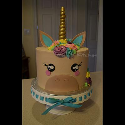 Unicorn Birthday Cake - Cake by Kelly Stevens