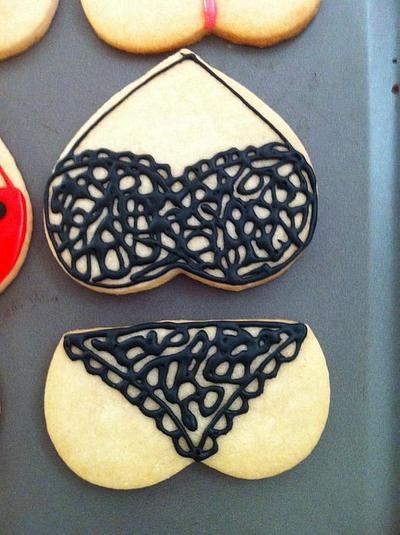Lingerie cookies - Cake by Jen Scott