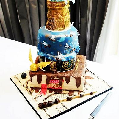 Harry Potter Wedding Cake - Cake by Charlotte