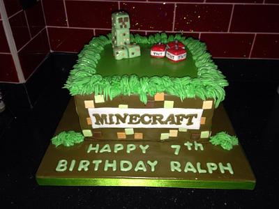 Minecraft cake - Cake by Polliecakes