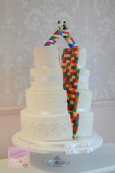 Lego split cake!! - Cake by Emmazing Bakes