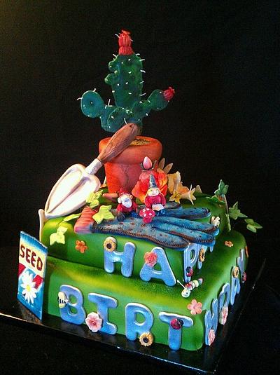 Garden Birthday - Cake by Robin Meyers
