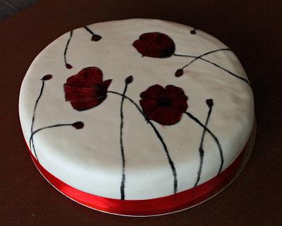 Poppies - Cake by Anka