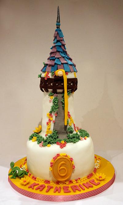 Tangled theme cake - Cake by Anna Drew (Anna's Cakes)