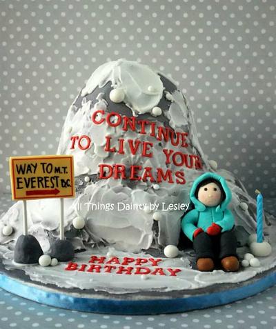 Mount Everest Birthday Cake - Cake by All Things Dainty by Lesley