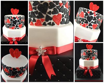 Striking Wedding Cake - Cake by Lisa-Jane Fudge