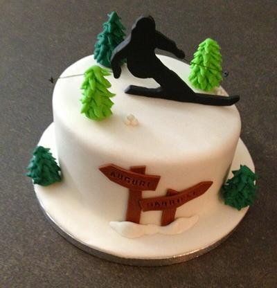 Skiing cake - Cake by Milena