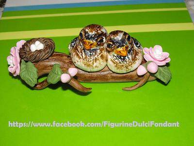 Sweet birds :) - Cake by Figurine Dulci Fondant