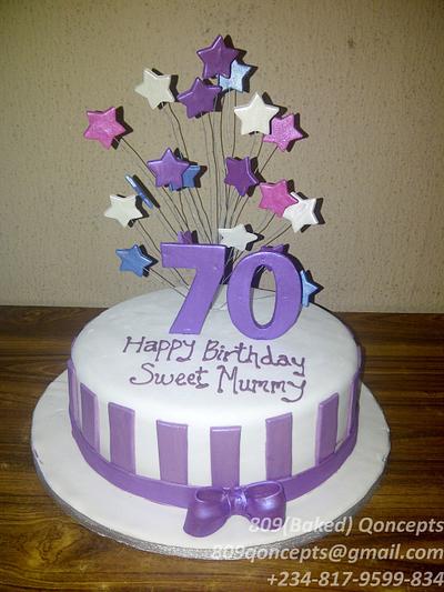 still sweet @ 70 - Cake by BakedQoncepts(Olanike)