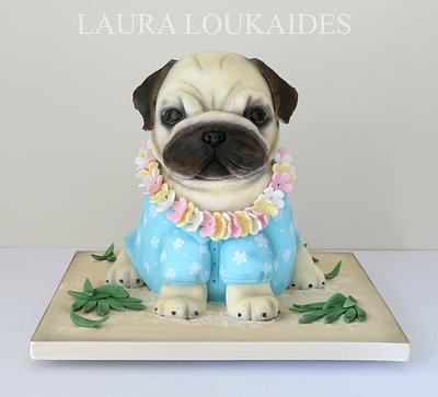 Paulo The Pug - Cake by Laura Loukaides