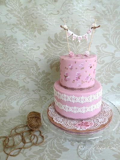 Shabby Chic Bunting - Cake by Firefly India by Pavani Kaur