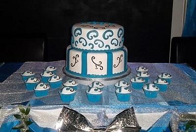 18bday blue cake.... - Cake by KristianKyla