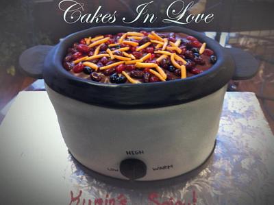 Chili Cook off Crockpot Cake - Cake by Amy