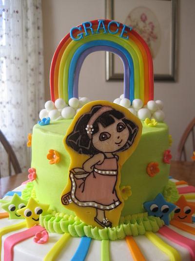 Gracie's Dora Cake - Cake by Renee Daly