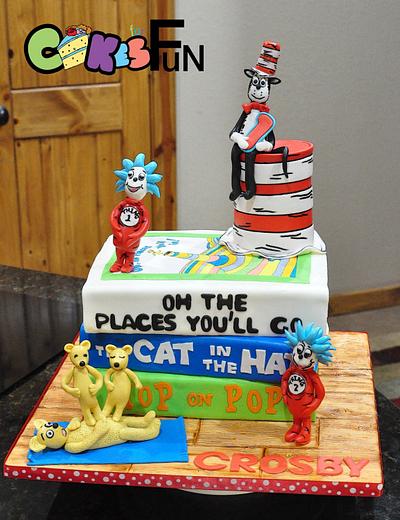 Dr. Seuss Book Cake - Cake by Cakes For Fun
