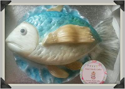 Fish Cake - Cake by NickNacksCakes