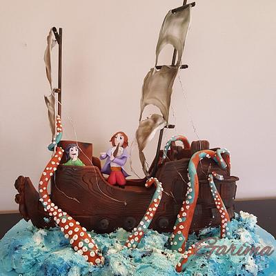 Pirate ship cake - Cake by Garima rawat