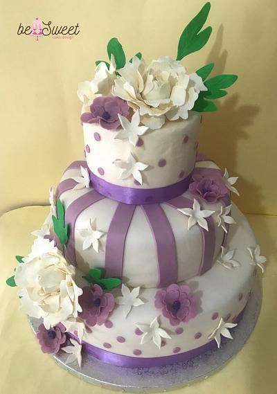 Torta con peonie - Cake by BeSweet
