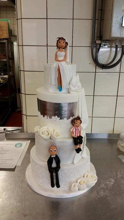 Wedding cake family  - Cake by DeOuweTaart