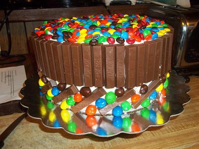 Kit Kat & M&M Cake - Cake by Cindy White