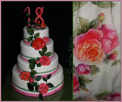 Rose Cake - Cake by Cristina Quinci