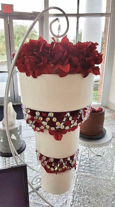 Upside Down, Hanging Wedding Cake - Cake by It Takes The Cake
