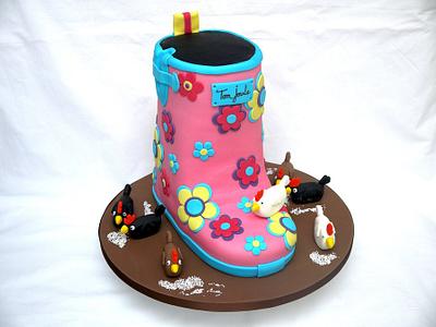 Welly and Chickens! - Cake by Natalie King