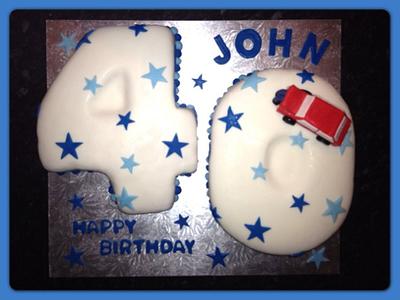 40th birthday cake  - Cake by KerryCakes