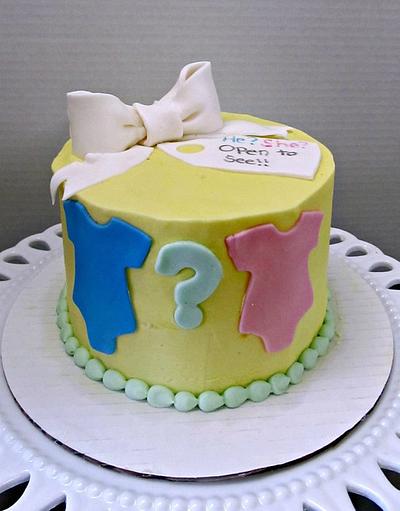 Gender Reveal cake - Cake by Stephanie