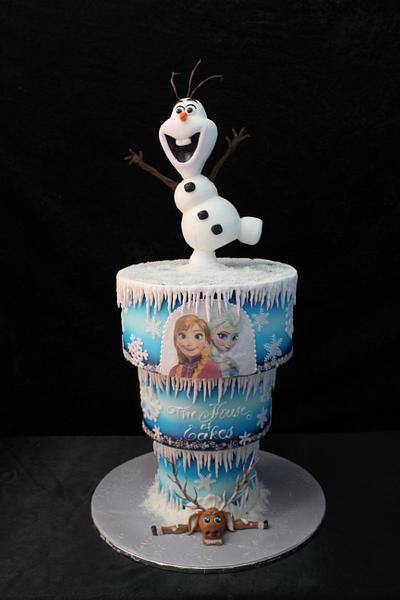 Up side down frozen cake - Cake by The House of Cakes Dubai
