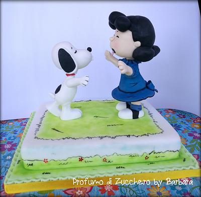 Snoopy and Lucy. - Cake by Barbara Mazzotta