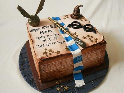 harry potter book cake - Cake by dina sokker