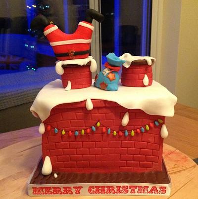 Santa Christmas cake - Cake by 2wheelbaker