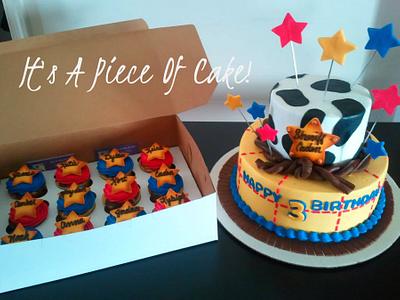 Toy Story Themed Cake and Cupcakes, Buttercream Icing - Cake by Rebecca