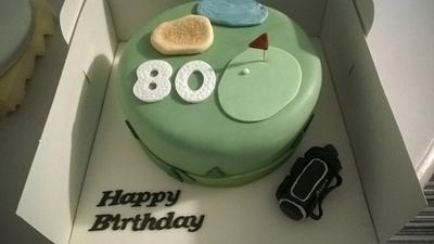 Golf Cake - Cake by Combe Cakes