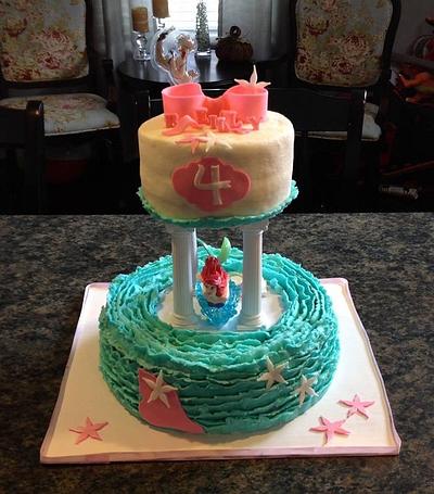 Little Mermaid - Cake by Charise Viccarone~ The Flour Bouquet Co.