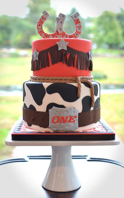 Western Themed First Birthday Cake - Cake by Elisabeth Palatiello