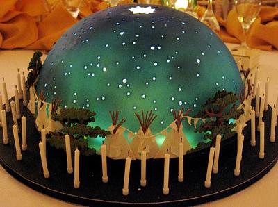 Tipi Village Birthday Cake - Cake by Moon & Me Cakes