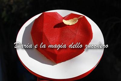 Valentine Diamond hearts - Cake by Daria Albanese