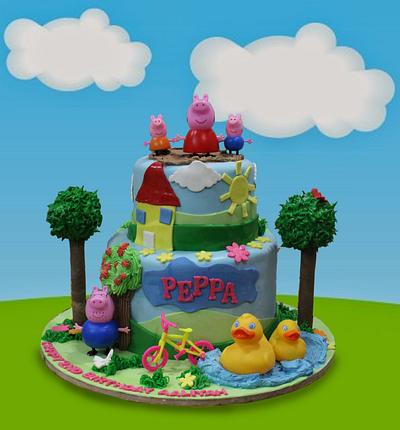 Peppa Pig 2 - Cake by MsTreatz
