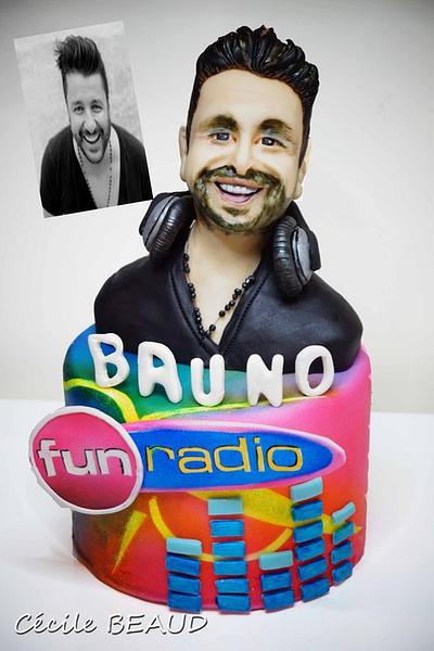 Bruno sur Fun Radio :) - Cake by Cécile Beaud