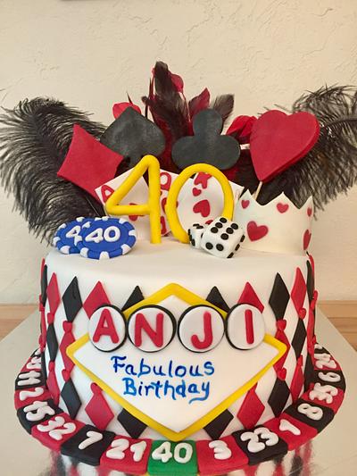 Turning 40 Vegas Style - Cake by R Cakes