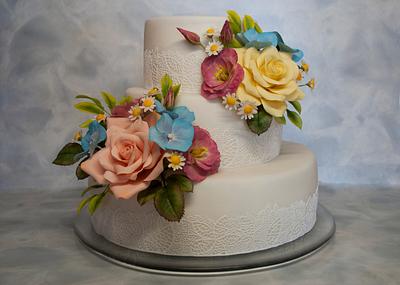 Cheerful colored wedding - Cake by KaterinaJozova