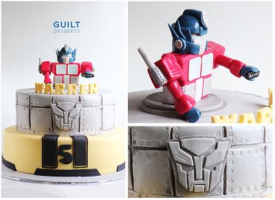 Transformer Cake - Cake by Guilt Desserts