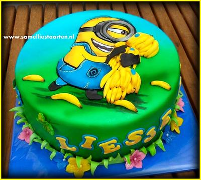 Minion and Bananas - Cake by Sam & Nel's Taarten