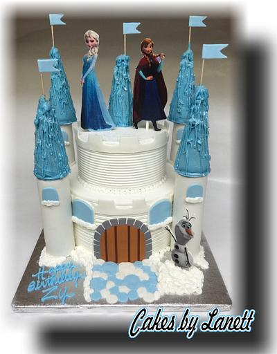 Frozen Castle Cake - Cake by Lanett