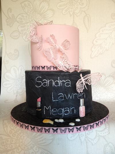 Birthday cake for 3 ladies - Cake by Carol