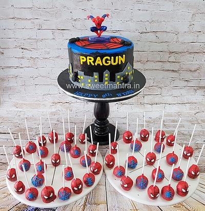 Spiderman theme dessert table - Cake by Sweet Mantra Homemade Customized Cakes Pune