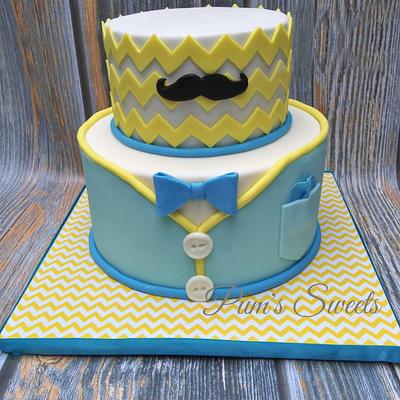Little Man Baby Shower Cake - Cake by Alicia