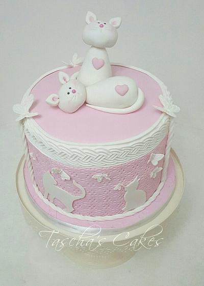 Kitties and Butterflies  - Cake by Tascha's Cakes